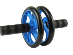 Double Ab Wheel Roller Exercise - Black/Blue