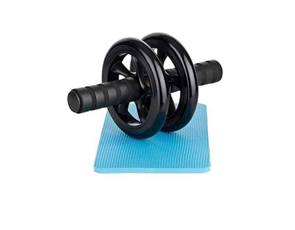 Ab Wheel Roller With Knee Mat - Black