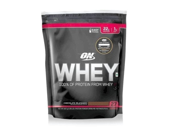 Optimum Nutrition 100% Whey Protein Powder – (Chocolate Milkshake, 1.85 LB)
