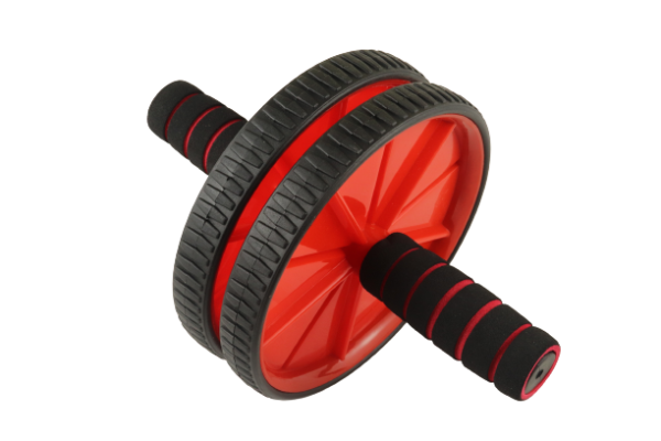 Ab Wheel Exercises Double Fitness Abs Roller With Knee Mat- Red