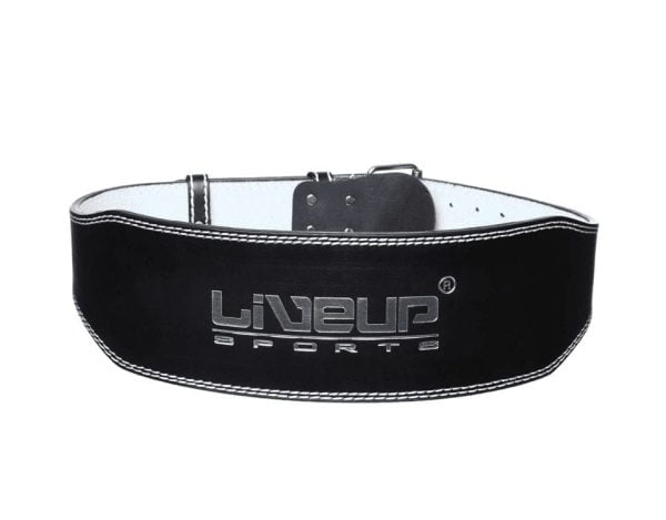 Natural leather belt for weightlifting
