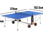 single Folding Movable Tennis Table