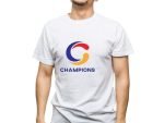 Champions Sports T-Shirt Crew Neck Printing - Casual T-Shirt - White - Size S