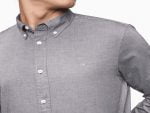 Men's Long Sleeves Shirt From Calvin Klein - Grey