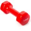 Dumbbell Vinyl For Sports Exercises 3 kg - One Piece - Red