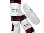 Taekwondo Shin & Instep (White)-Black Belt