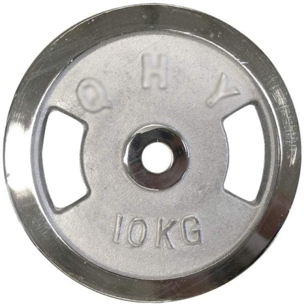 Nickel Weight Lifting Plates - 10 KG - One Piece