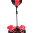 Punching Ball Boxing Speed Bag with Stand for Kids - Small - Black