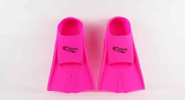 Cobra Silicone Flippers For Swimming - Pink Size 33 , 35
