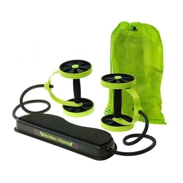AB Wheels Roller Stretch Pull Rope Resistance Band - Roll Ab Trainer - Power Roll AB - Revolex - Green
