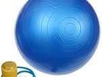 كرة يوجا مطاطية - كرة الجيم واليوغا 85 سم - كرة توازن - ازرق