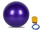كرة يوجا مطاطية - كرة توازن 75 سم - كرة جيم ارجواني