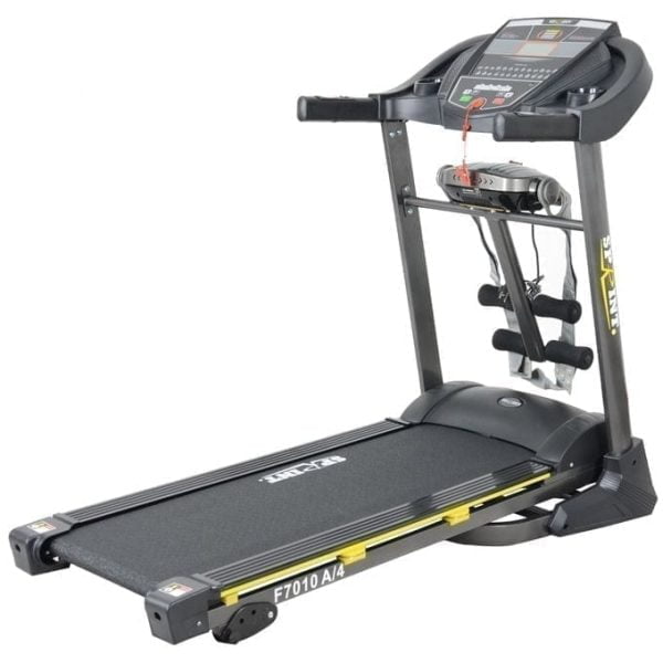 Sprint Sports AC Motorized Treadmill - 130 Kg - Grey -F7010A/4 - Equipped With a Abs Bench & a Massage Machine & Twist Device
