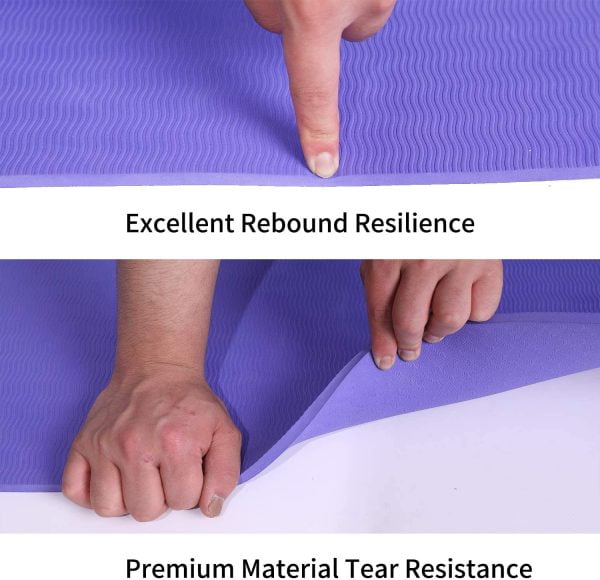 Yoga Mat - Exercise Mat - exercise mattress - 8 mm, purple