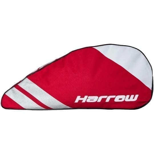 Harrow Ace Pro Racquet Squash Bag - 3 Racquet Bag - Crimson & Silver