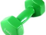 Dumbbell Vinyl 5 Kg - Dumbbell Weights for Aerobic Exercises - Green