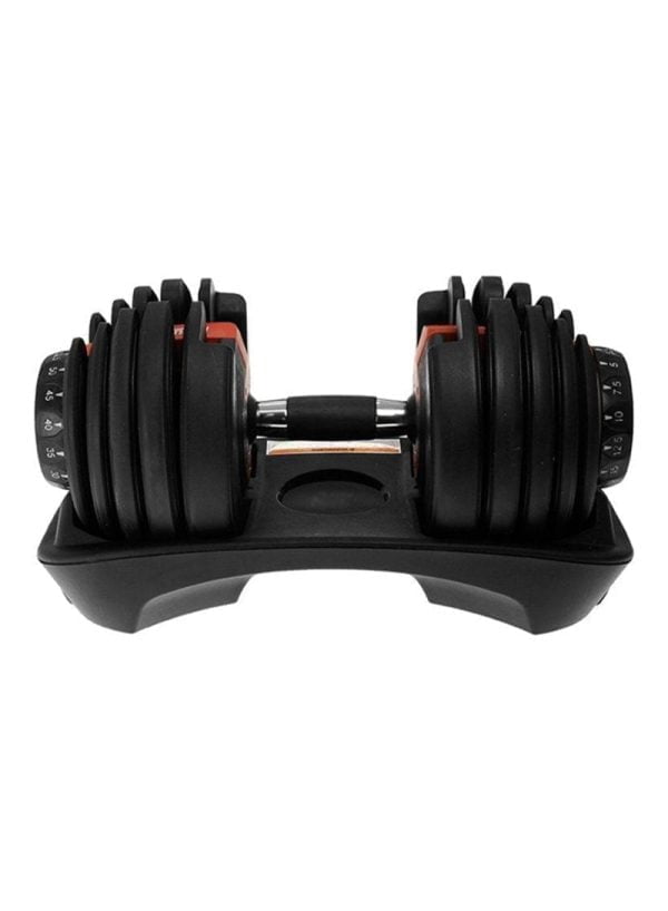 Adjustable Dumbbell From Boflex - Adjustable Dumbbell for Fitness Exercise - 24 Kg - Black
