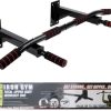 Iron Gym Multi -Use Pull Up Bar - Fitness Pull UP Bar - Max Use 140 kg - Black