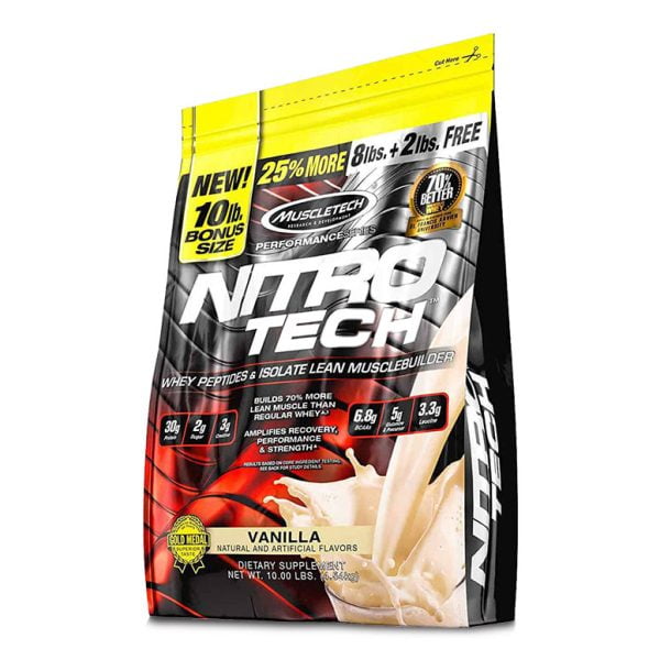 Nitro-Tech Protine 4.5 kg From MuscleTech - Nitro-Tech Protine 100 Servings