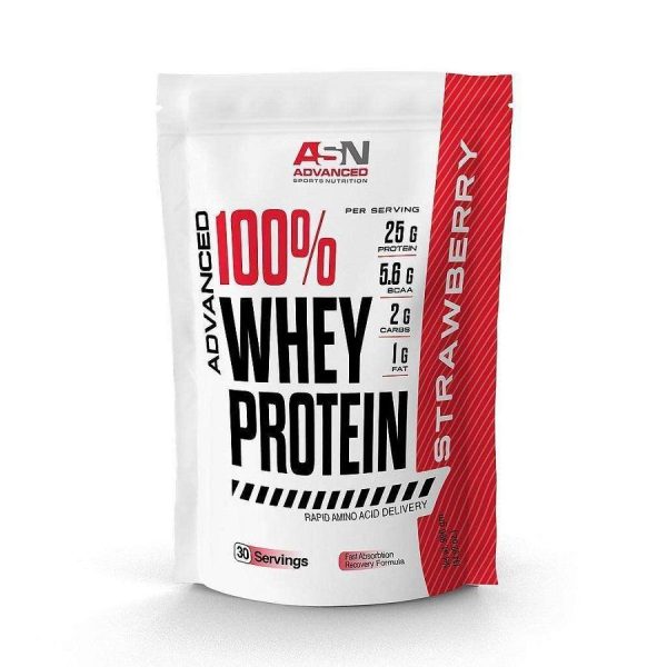 واي بروتين ASN ادفانس 990 جرام - واي بروتين 30 جرعة - طعم الفراولة