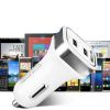 Scud Car Lighter Mobile Charger - Multi-Port Car Mobile Charger - White