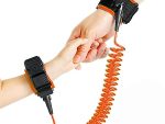 Safety Wire Bracelet for Children 1.5 m - a Bracelet to Protect Children from Loss and Theft - Orange