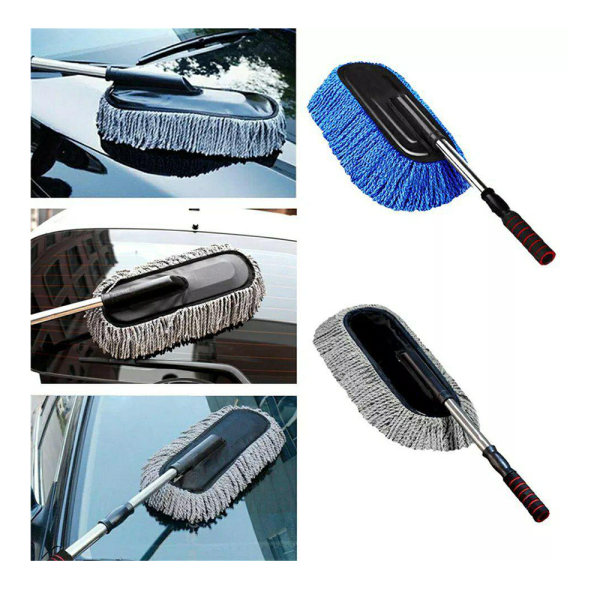 Microfiber Car Wash - Car Wash With Stainless Steel Handle
