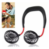 Magic Neck Fan - Portable Adjustable Fan - Red & Black