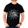 Printing T- Shirt Black Crew Neck “باظت خالص” Cotton 100% - Sports T-shirt - Size 14