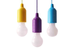 Multicolored Lamp and Wrench with Rope - Soft Light Bulb and Wreath