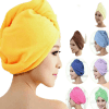 Hair Wrap Towel Hair Turban - Fast Drying Hair Towels for Women - Microfiber Hair Towel with Buttons - Multiple Colors