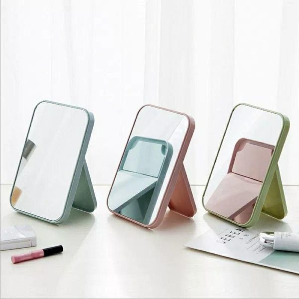 Make-up Mirror With Stand - Portable Pocket Mirror - Size 20 * 15 cm - Multiple Colors