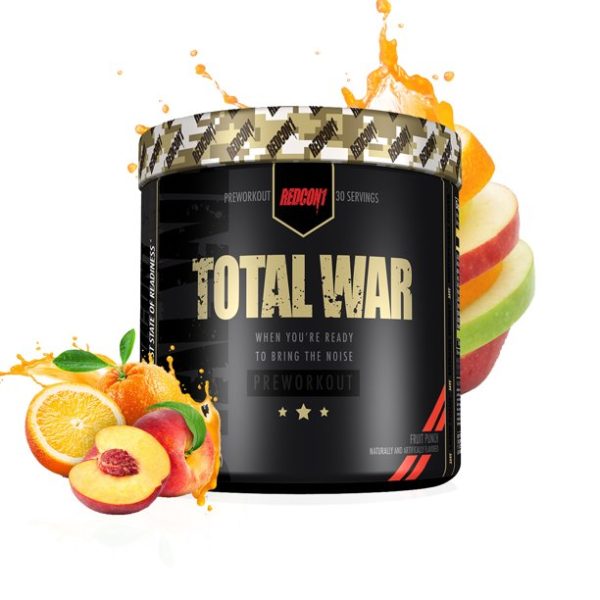 Redcon1 Total War 30 Servings - Pre-Workout Supplement 435g - Fruit