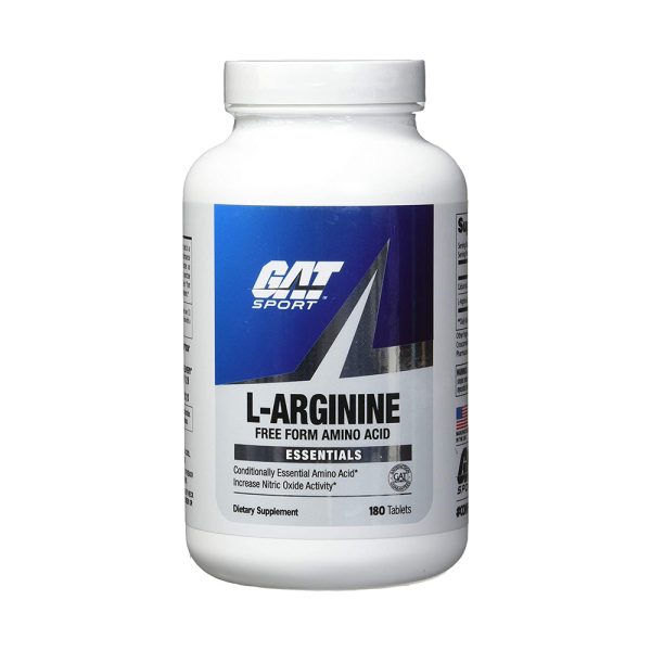 GAT Sport L-Arginine Tablets 180 Tablets - Amino Acids 1 Kg - Unflavored
