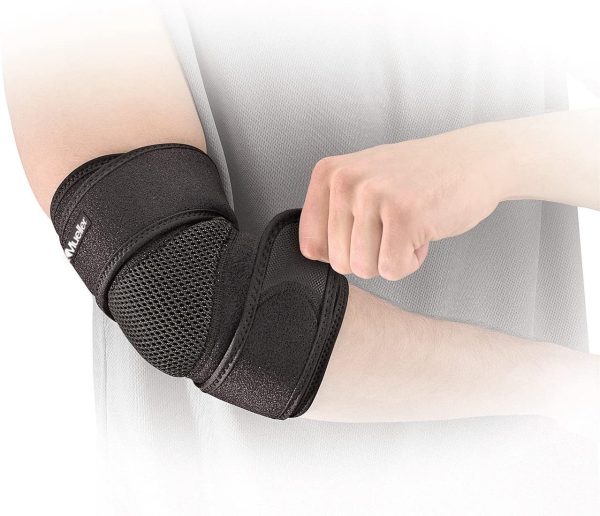 Elbow Support: Mueller Adjustable Elbow Support - One Size / Black | Champions Store