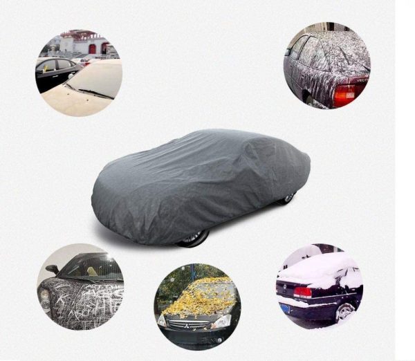 Sun and Heat Insulation Car Cover - Waterproof Car Cover - Gray