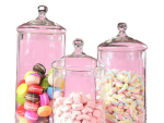 Transparent Candy Jar Set 3 piece - Multi-Use Glass Jar Set