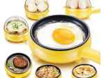 Non-Stick Frying Pan for Frying, Baking or Poaching - 2 Layer Egg Fryer - Yellow