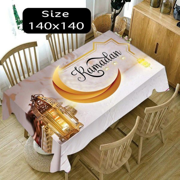 3D Waxed Tablecloth - Waxed Tablecloth 140*140 - Ramadan Patterns