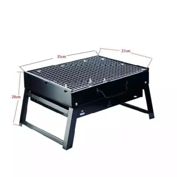 Portable Charcoal Grill - Portable Park Grill - Black
