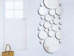 Decorative Sticker Mirrors - Acrylic Polka Mirrors - Silver