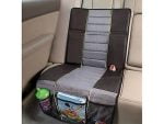 Wide Pockets Car Organizer - Car Back Seat Protector - Black and Gray