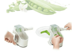 Pea Slicing and Peeling Machine - Manual Peeling Machine - White