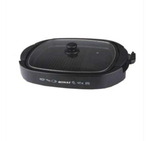 Sonai Electric Grill with Glass Lid - Healthy Grill 1500 Watt - SH-610