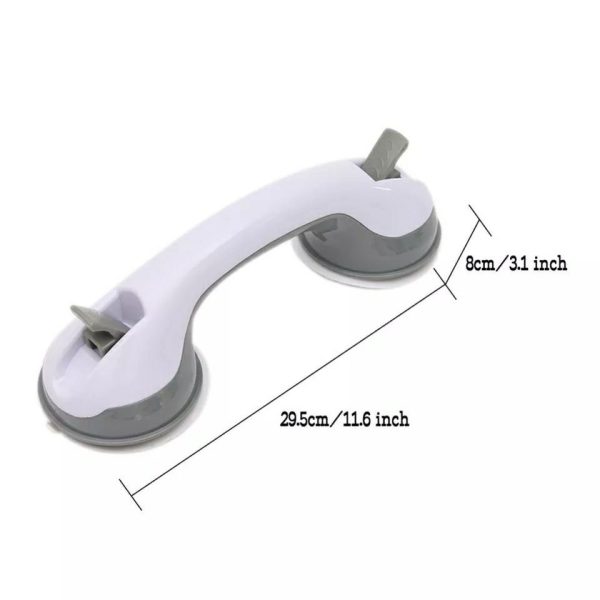 Bathroom Helper Handle - Portable Hand Grip - White