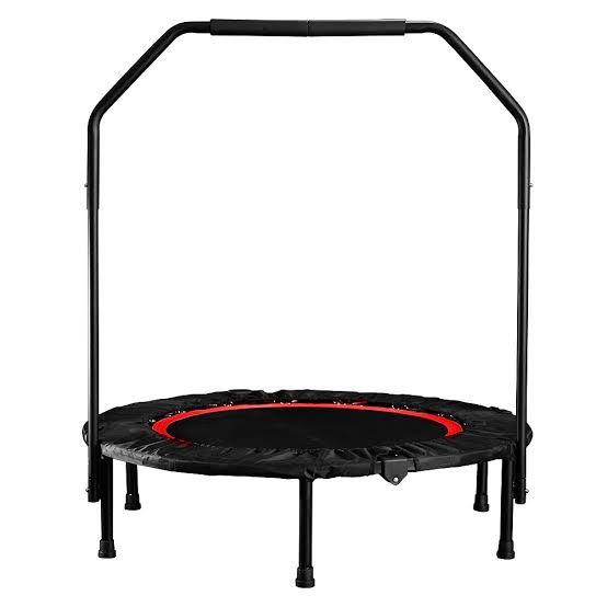 Trampoline With Hand Exercise - Trampoline 50 Inch - Black and Red