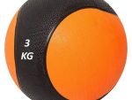 Medical Ball Multi-use 3 kg - Rubber Medicine Ball for Fitness - Multicolor