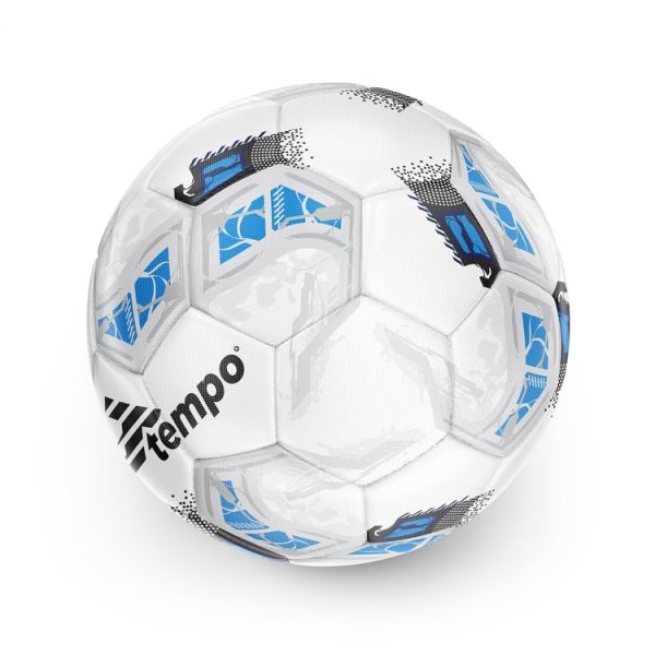 كرة قدم تيمبو بليز - كرة قدم رياضية مقاس 4 - ابيض وكحلي