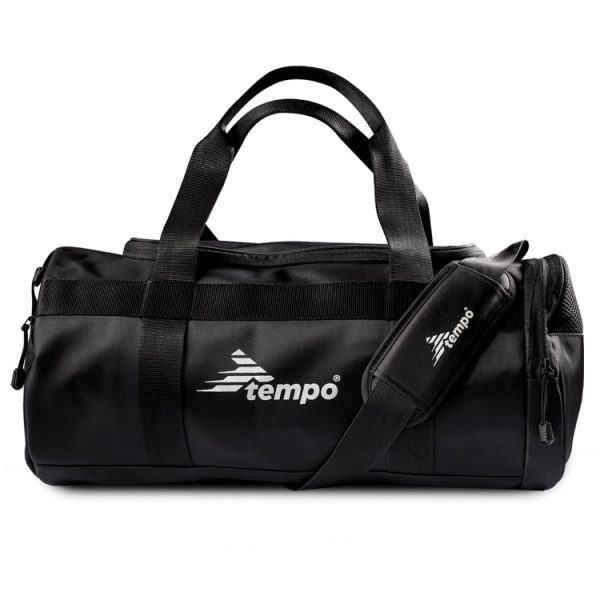 Duffle Tempo Multi-Use Bag - Polyester Bag With Adjustable Strap - Black