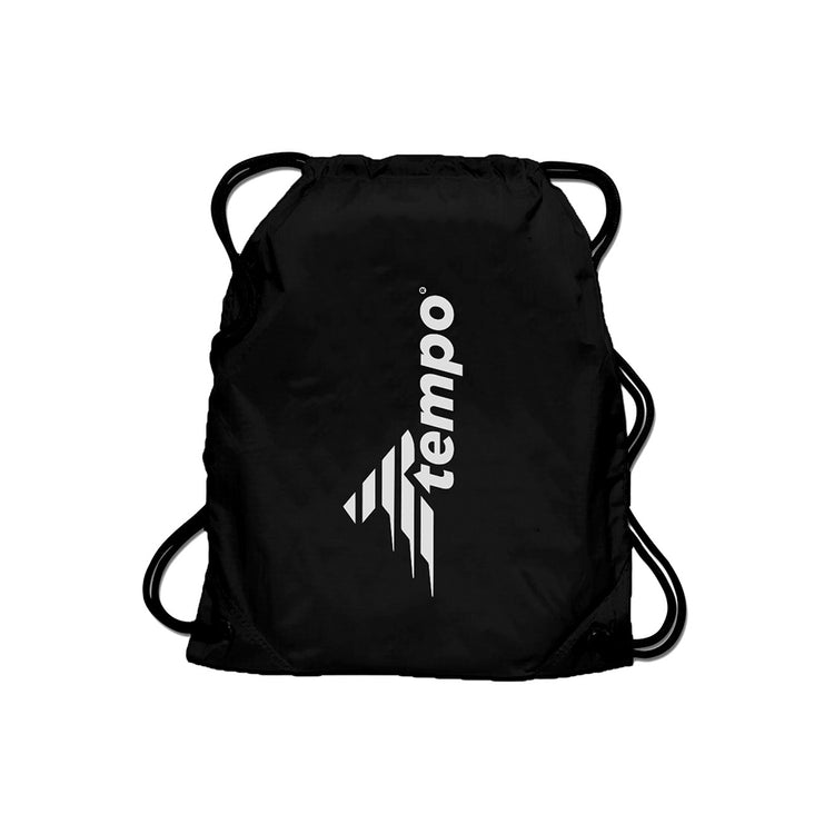 Tempo Essentials Drawstring Gym Bag - Lightweight Training Bag - Black